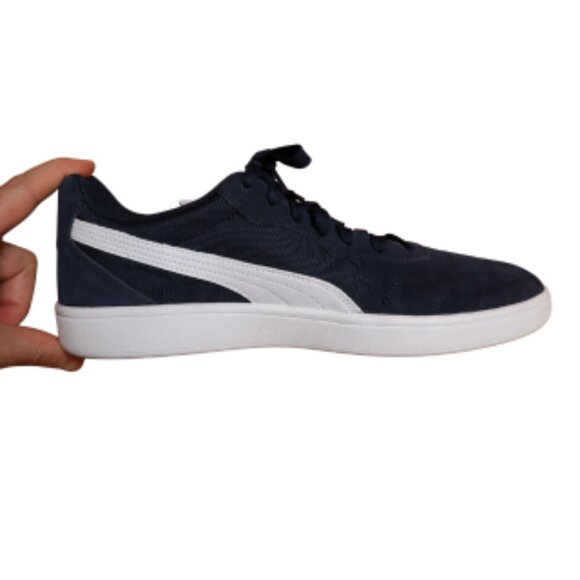 PUMA Suede Navy Sneakers Men’s 11 NWOT SoftFoam+ Gorpcore Minimalist Rave Office - Picture 9 of 14
